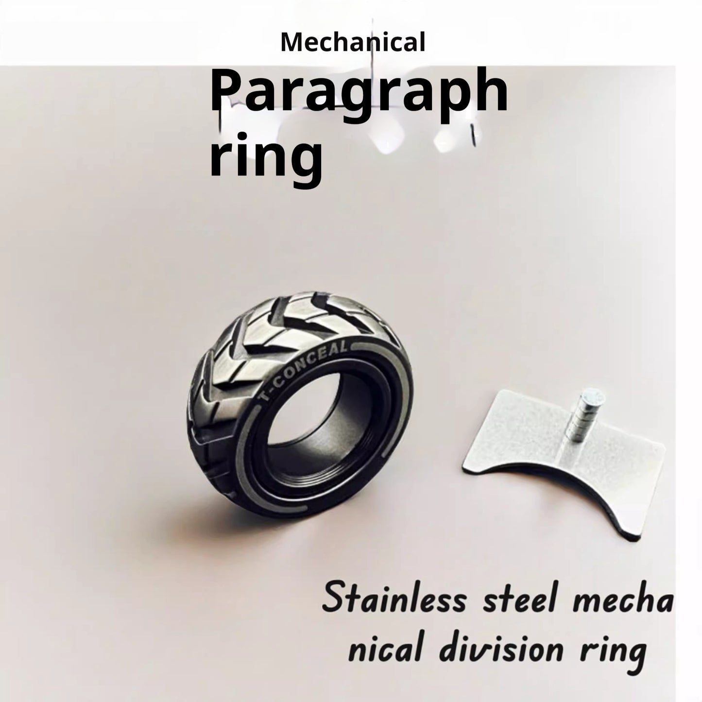 Mechanical Ring Rotating Ring EDC Fingertip Gyroscope Stainless Steel Ring