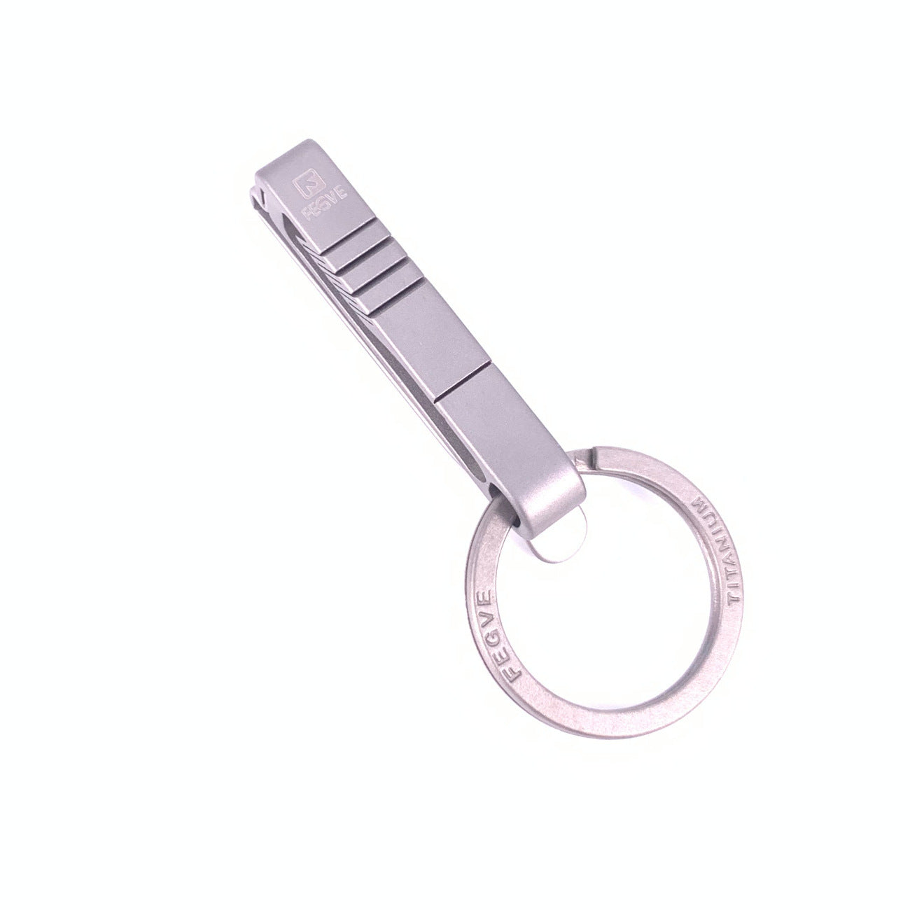 Titanium alloy leather fob model keychain gift key